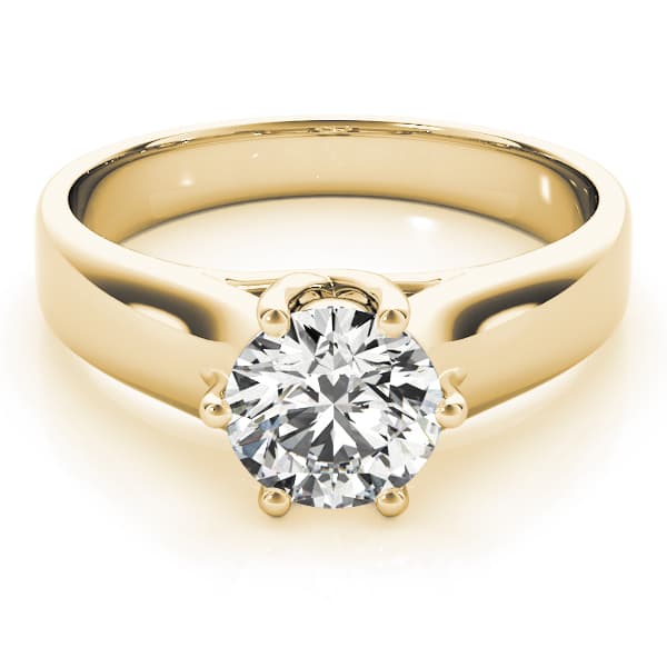 Trellis Engagement Ring, style 83344, On hand view in yellow gold