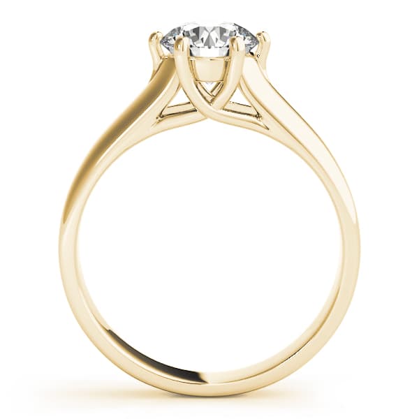 Trellis Engagement Ring, style 83344, Side view in yellow gold