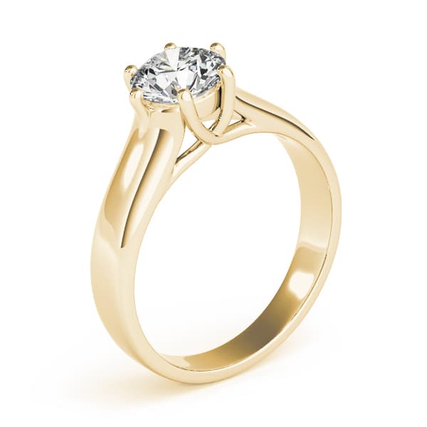 Trellis Engagement Ring, style 83344, Top view in yellow gold