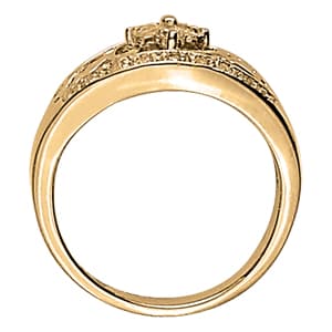 Diamond Fashion Fashion Rings (1/4 ct. tw.), Side view in white gold or platinum