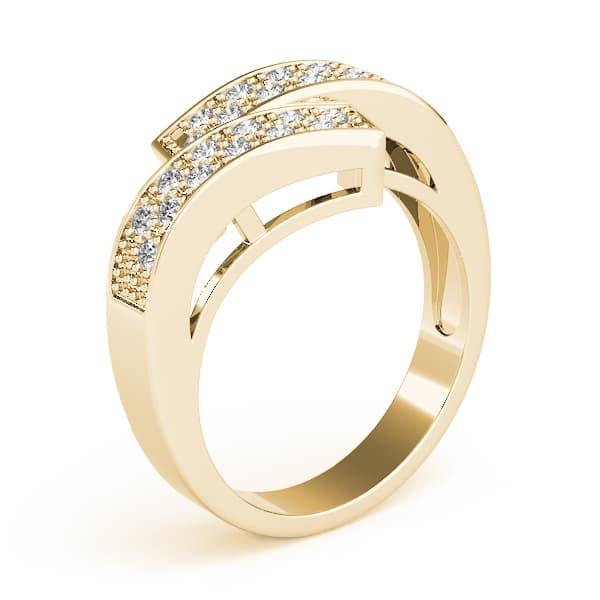 Diamond Fashion Bands (1/4 ct. tw.), Angle view in yellow gold