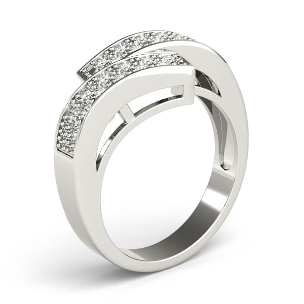 Diamond Fashion Bands (1/4 ct. tw.), Angle view in white gold or platinum