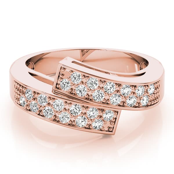 Diamond Fashion Bands (1/4 ct. tw.), On hand view in rose gold