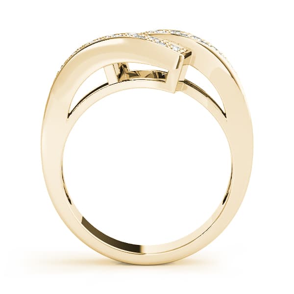 Diamond Fashion Bands (1/4 ct. tw.), Side view in yellow gold