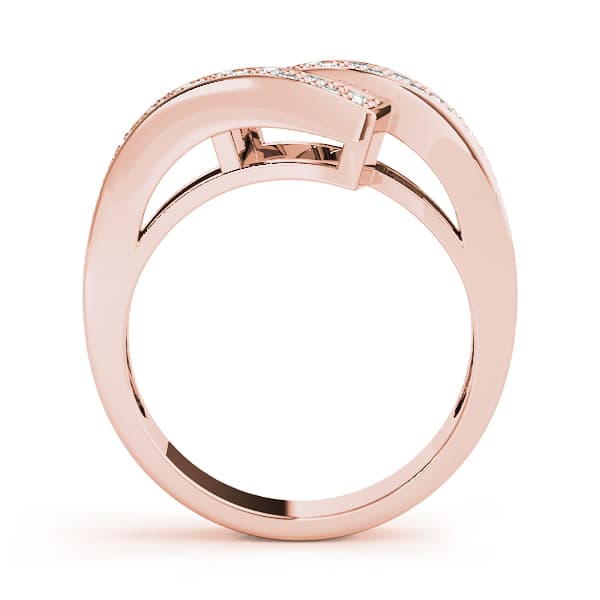 Diamond Fashion Bands (1/4 ct. tw.), Side view in rose gold