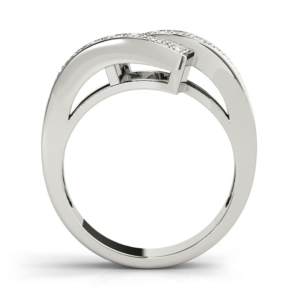 Diamond Fashion Bands (1/4 ct. tw.), Side view in white gold or platinum