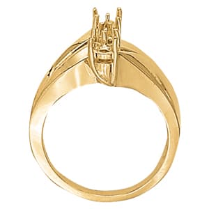 Diamond Fashion Right Hand Rings (0.48 ct. tw.), Side view in white gold or platinum