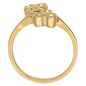 Diamond Fashion Right Hand Rings (0.3 ct. tw.), Side view in white gold or platinum