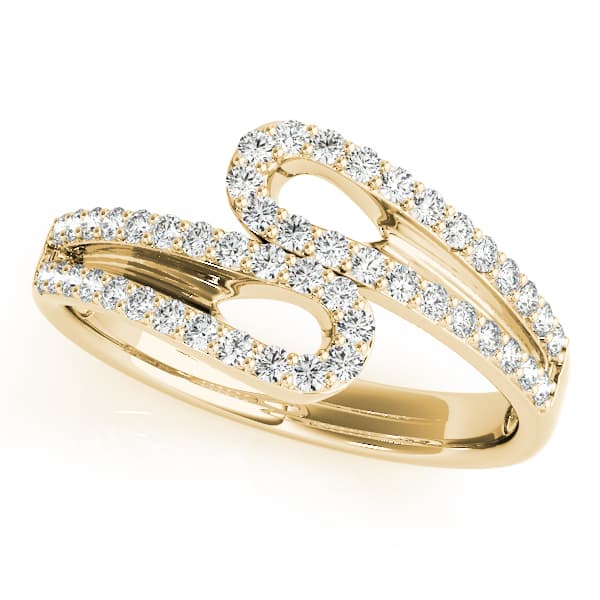 Diamond Fashion Fashion Rings (3/8 ct. tw.), Front view in yellow gold