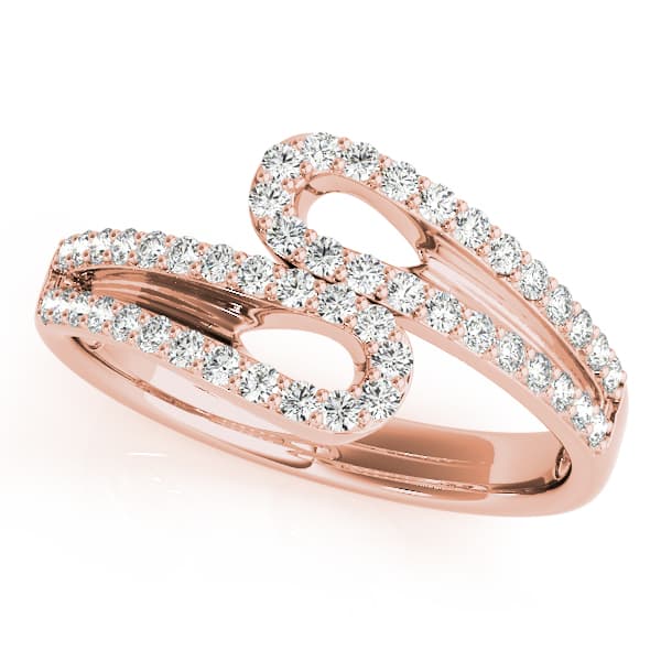Diamond Fashion Fashion Rings (3/8 ct. tw.), Front view in rose gold
