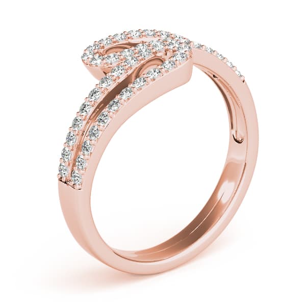 Diamond Fashion Fashion Rings (3/8 ct. tw.), Angle view in rose gold