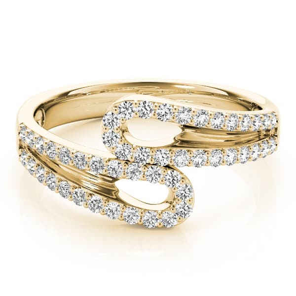Diamond Fashion Fashion Rings (3/8 ct. tw.), On hand view in yellow gold