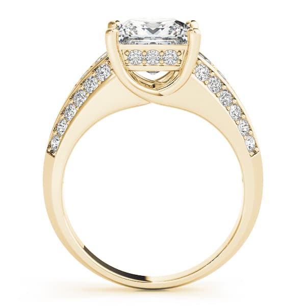 Multi-Row Engagement Ring, style 83535, Side view in yellow gold