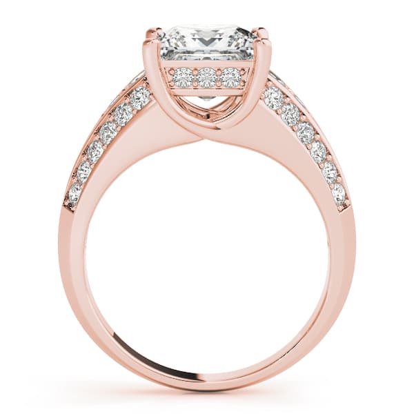 Multi-Row Engagement Ring, style 83535, Side view in rose gold