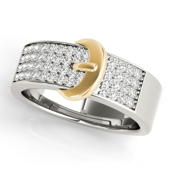 Diamond Fashion Bands (3/8 ct. tw.), Front view in yellow gold