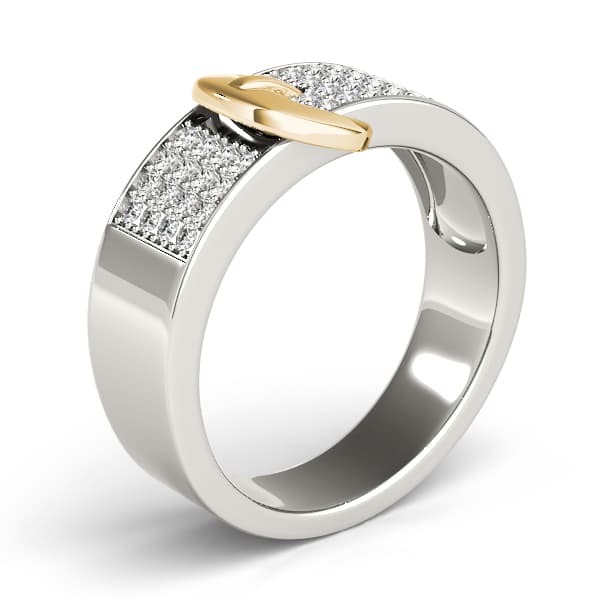 Diamond Fashion Bands (3/8 ct. tw.), Angle view in yellow gold
