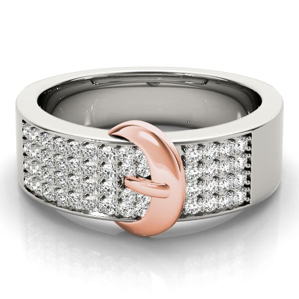 Diamond Fashion Bands (3/8 ct. tw.), On hand view in rose gold