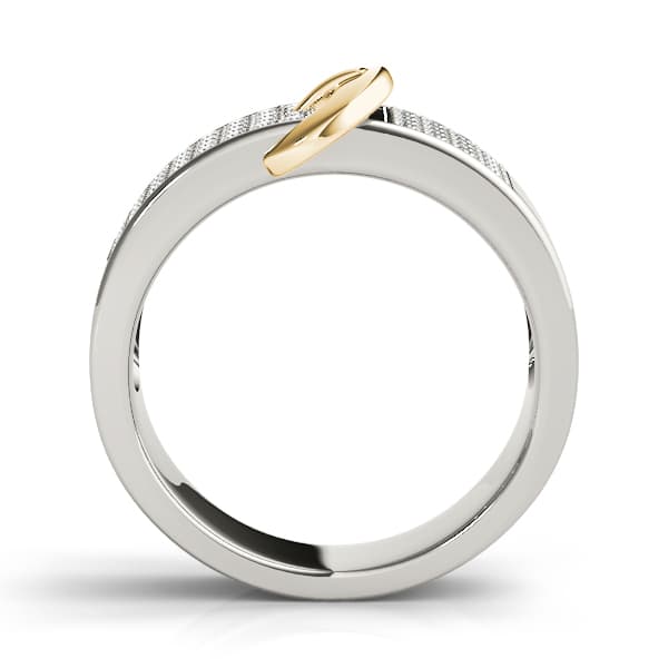 Diamond Fashion Bands (3/8 ct. tw.), Side view in yellow gold