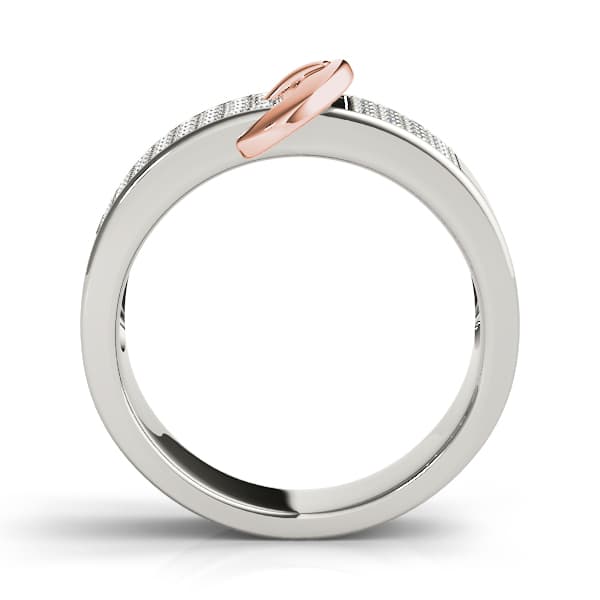 Diamond Fashion Bands (3/8 ct. tw.), Side view in rose gold