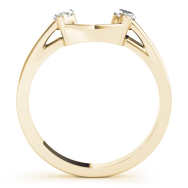 Wraps & Inserts Wedding Band (0.4 ct. tw.), Side view in yellow gold
