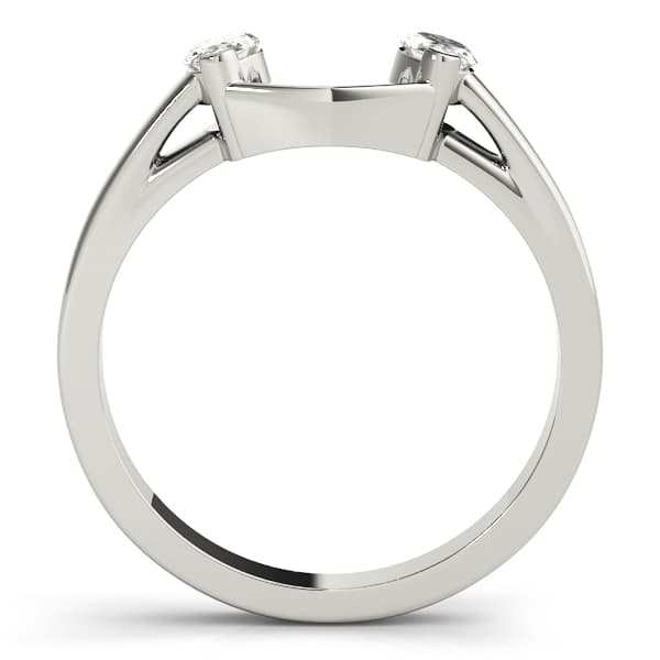 Wraps & Inserts Wedding Band (0.4 ct. tw.), Side view in white gold or platinum