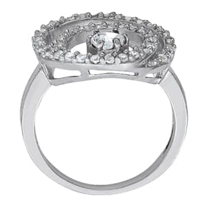 Diamond Fashion Fashion Rings (2/3 ct. tw.), Side view in white gold or platinum
