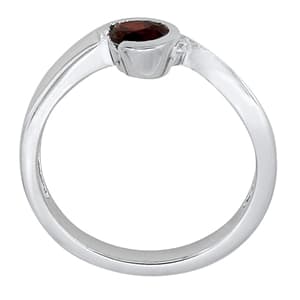 Accented Bypass Pear Ring (0.1 ct. tw.), Side view in white gold or platinum