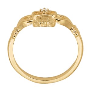 Diamond Fashion Religious (0.02 ct. tw.), Side view in white gold or platinum