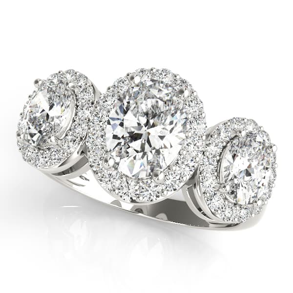 COLOR RINGS OVAL — style 83683 in 10k White Gold