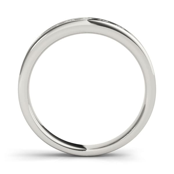 Straight Band (0.45 ct. tw.), Side view in white gold or platinum