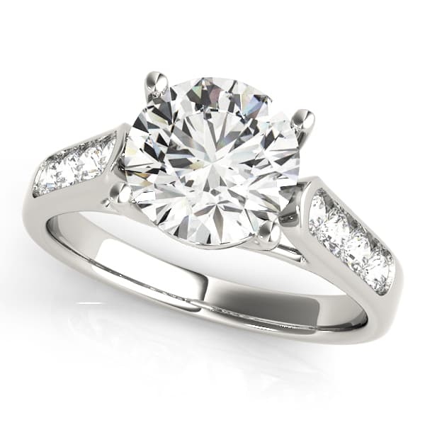 Channel Set Trellis Engagement Rings — style 83686 in 10k White Gold