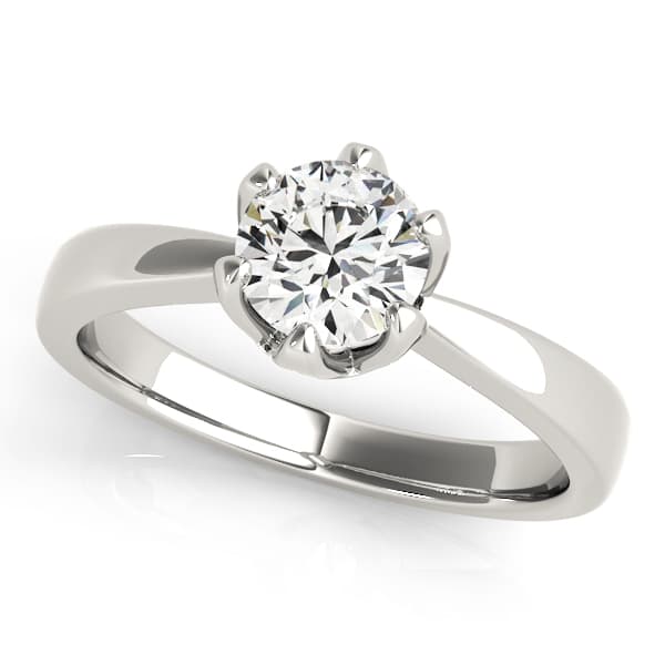 Solitaire Engagement Ring — style 83723 in 10k White Gold