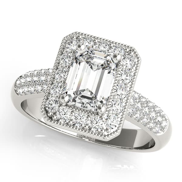 COLOR RINGS EMERALD — style 83725 in 10k White Gold