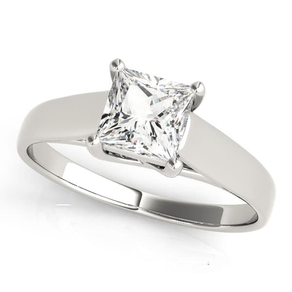 Trellis Princess Cut Solitaire Engagement Ring — style 83765 in 10k White Gold