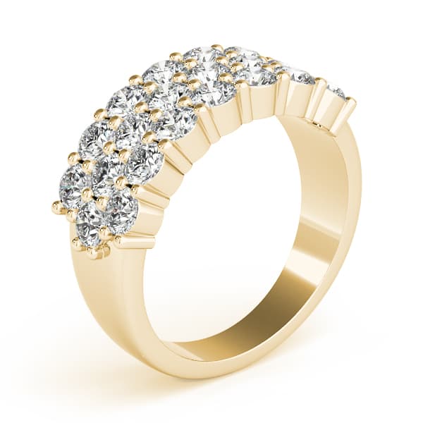 Multi-Row Prong Fashion Ring (2 1/4 ct. tw.), Angle view in yellow gold
