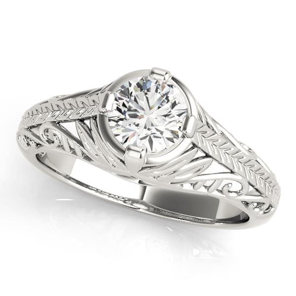 ENGAGEMENT RINGS ANTIQUE — style 83787 in 10k White Gold