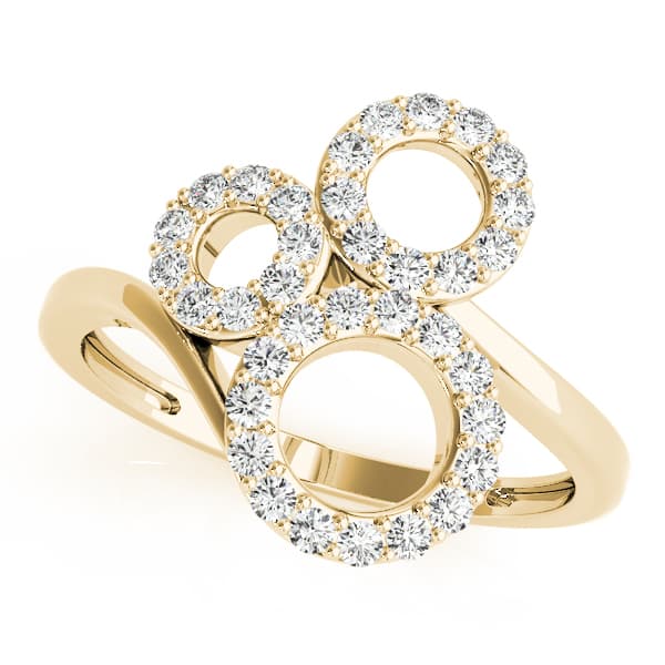Diamond Fashion Novelty (1/4 ct. tw.), Front view in yellow gold