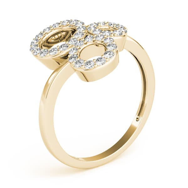 Diamond Fashion Novelty (1/4 ct. tw.), Angle view in yellow gold
