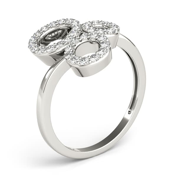 Diamond Fashion Novelty (1/4 ct. tw.), Angle view in white gold or platinum