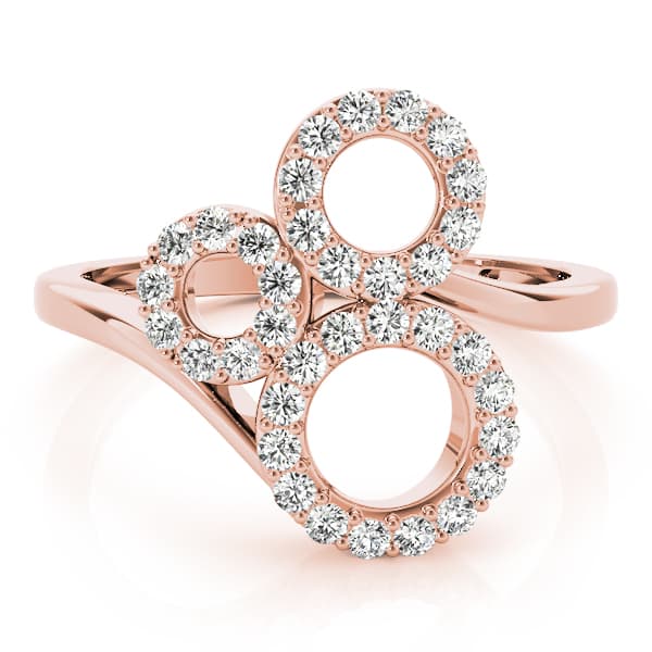Diamond Fashion Novelty (1/4 ct. tw.), On hand view in rose gold