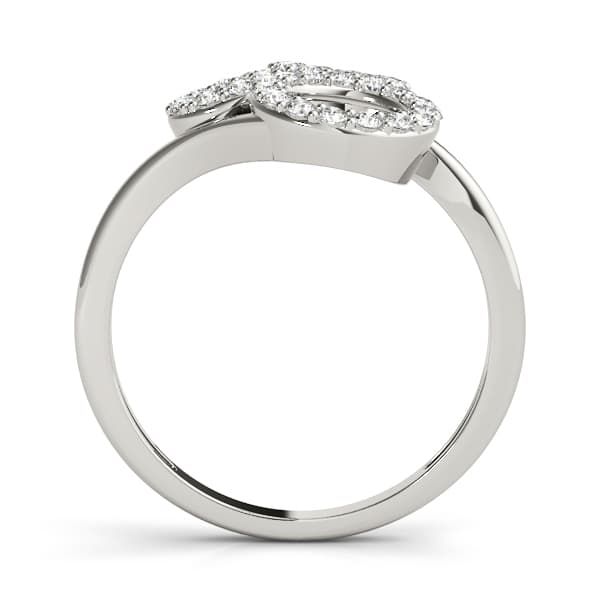 Diamond Fashion Novelty (1/4 ct. tw.), Side view in white gold or platinum