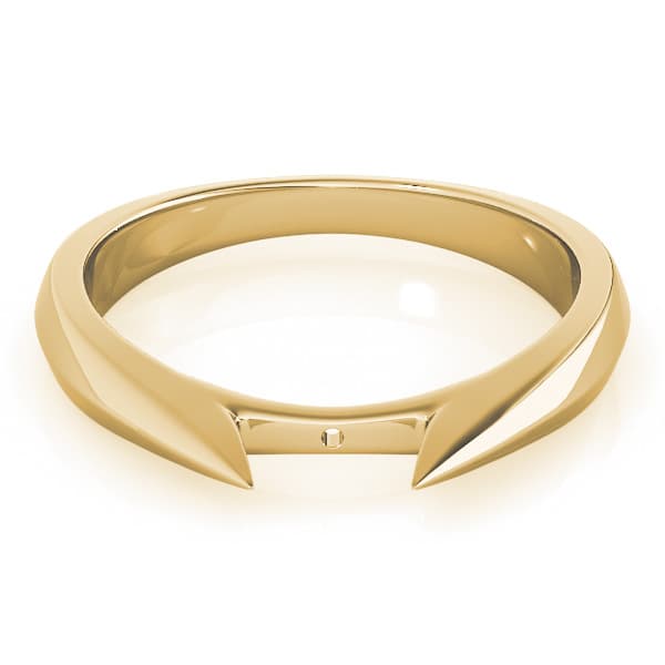 Cathedral Engagement Ring, style 83833, On hand view in yellow gold