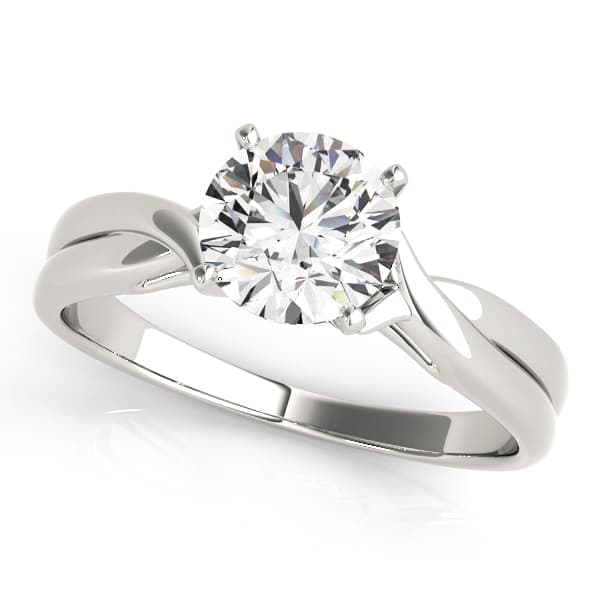 Twisted Engagement Ring — style 83835 in 10k White Gold