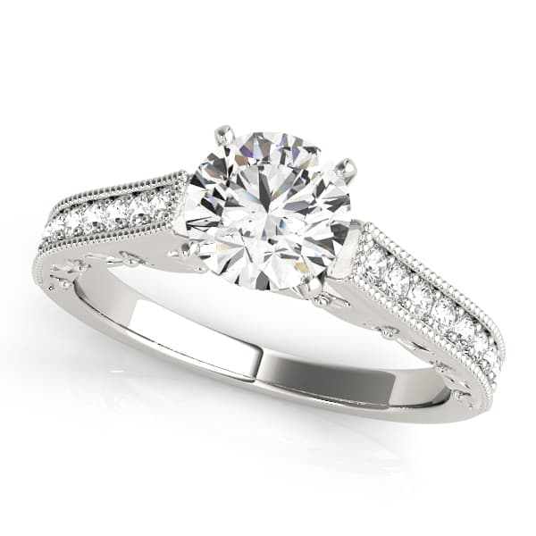 ENGAGEMENT RINGS ANTIQUE — style 83854 in 10k White Gold