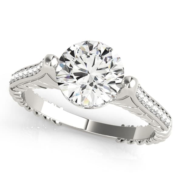 ENGAGEMENT RINGS ANTIQUE — style 83868 in 10k White Gold