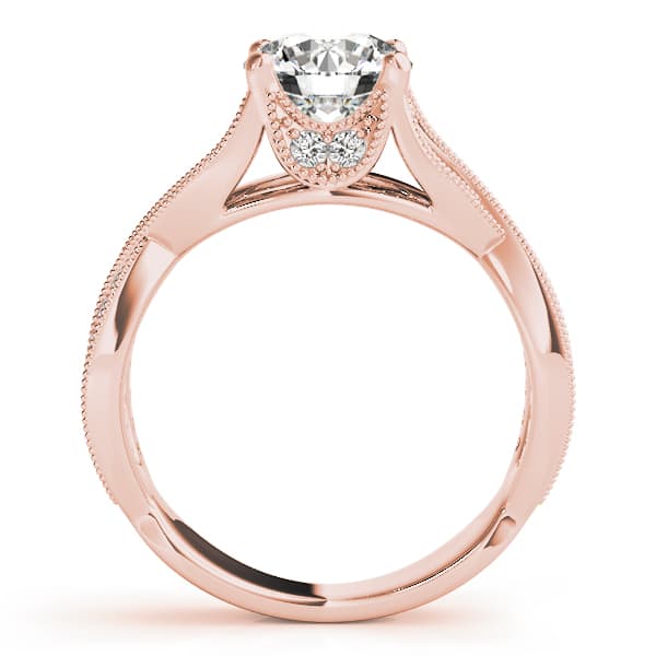 Multi-Row Engagement Ring, style 83891, Side view in rose gold