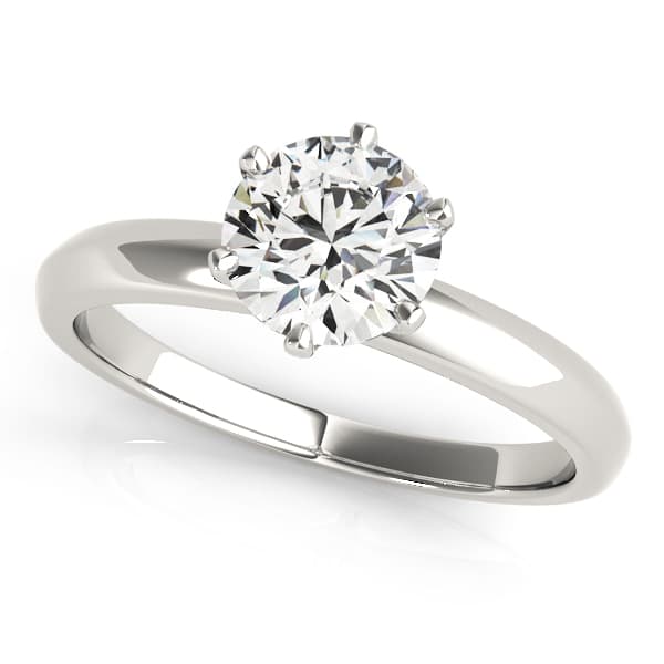 Solitaire Engagement Ring — style 83960 in 10k White Gold
