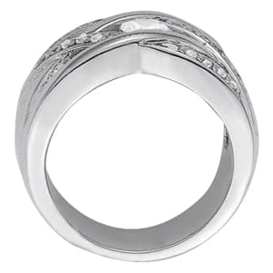Fashion Right Hand Ring (0.22 ct. tw.), Side view in white gold or platinum