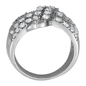 Diamond Fashion Fashion Rings (1 1/8 ct. tw.), Side view in white gold or platinum