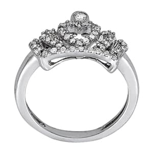Diamond Fashion Novelty (1/4 ct. tw.), Side view in white gold or platinum